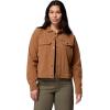 imageColumbia womens Blue Point Creek Short Corduroy Shirt JacketCamel Brown