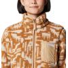 imageColumbia womens West Bend Print Full Zip IiCamel Brown Highland Tonal