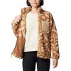 imageColumbia womens West Bend Print Full Zip IiCamel Brown Highland Tonal