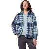 imageColumbia womens West Bend Print Full Zip IiCrushed Blue Herringplaid