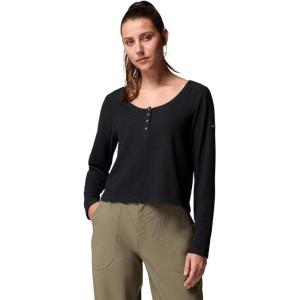 imageColumbia Womens Brea Falls Grid Henley Long SleeveBlack