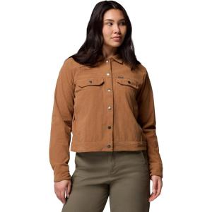 imageColumbia womens Blue Point Creek Short Corduroy Shirt JacketCamel Brown