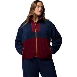 imageColumbia womens Sequoia Grove Full Zip FleeceCollegiate NavyRich WineMaple Sugar