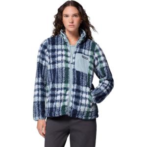 imageColumbia womens West Bend Print Full Zip IiCrushed Blue Herringplaid