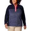imageColumbia womens Benton Springs 12 Snap PulloverNocturnalDark NocturnalCamellia Rose