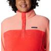 imageColumbia womens Benton Springs 12 Snap PulloverRed HibiscusCoral Reef