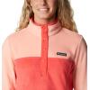 imageColumbia womens Benton Springs 12 Snap PulloverRed HibiscusCoral Reef