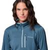 imageColumbia womens Essential Hike Grid Fleece Half ZipEverblueCrushed Blue
