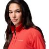 imageColumbia womens Essential Hike Grid Fleece Half ZipPoppy Red