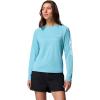 imageColumbia Womens PFG Tidal Tee II Long Sleeve Sun Protection Shirt Vintage BlueWhite Logo XXLarge