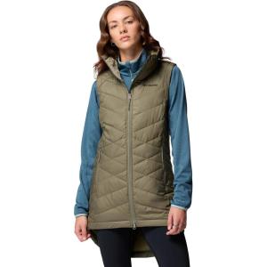 imageColumbia Womens Heavenly Ii Long VestStone Green