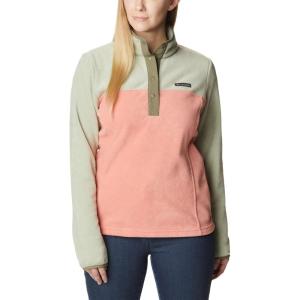 imageColumbia womens Benton Springs 12 Snap PulloverFaded PeachSafariStone Green