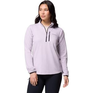 imageColumbia womens Essential Hike Grid Fleece Half ZipLavender PearlBlack