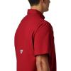 imageColumbia Mens CLG Tamiami Short Sleeve ShirtArk  Red Velvet