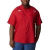 imageColumbia Mens CLG Tamiami Short Sleeve ShirtArk  Red Velvet