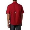 imageColumbia Mens CLG Tamiami Short Sleeve ShirtArk  Red Velvet