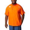 imageColumbia Mens CLG Tamiami Short Sleeve ShirtCle  Spark Orange