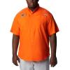 imageColumbia Mens CLG Tamiami Short Sleeve ShirtFla  Spark Orange