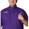 imageColumbia Mens CLG Tamiami Short Sleeve ShirtLsu  Vivid Purple