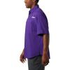 imageColumbia Mens CLG Tamiami Short Sleeve ShirtLsu  Vivid Purple