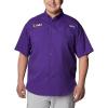 imageColumbia Mens CLG Tamiami Short Sleeve ShirtLsu  Vivid Purple