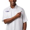 imageColumbia Mens CLG Tamiami Short Sleeve ShirtLsu  White