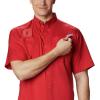 imageColumbia Mens CLG Tamiami Short Sleeve ShirtOs  Intense Red