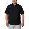 imageColumbia Mens CLG Tamiami Short Sleeve ShirtUga  Black