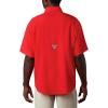 imageColumbia Mens CLG Tamiami Short Sleeve ShirtUga  Bright Red