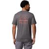 imageColumbia Mens Kwick Hike Back Graphic Short Sleeve TeeBlack HeatherLinescape