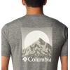 imageColumbia Mens Kwick Hike Back Graphic Short Sleeve TeeBlack HeatherMoonscape
