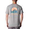 imageColumbia Mens Kwick Hike Back Graphic Short Sleeve TeeBoulder HeatherMoonscape