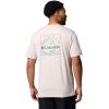 imageColumbia Mens Kwick Hike Back Graphic Short Sleeve TeeDark Stone HeatherLinescape
