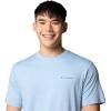 imageColumbia Mens Kwick Hike Back Graphic Short Sleeve TeeRipple Blue HeatherLinear View Multi