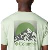 imageColumbia Mens Kwick Hike Back Graphic Short Sleeve TeeSage Leaf HeatherMoonscape
