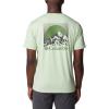 imageColumbia Mens Kwick Hike Back Graphic Short Sleeve TeeSage Leaf HeatherMoonscape