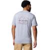 imageColumbia Mens Kwick Hike Back Graphic Short Sleeve TeeTradewinds Grey HeatherLinescape