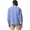 imageColumbia Mens PFG Harbor Peak Long Sleeve ShirtVivid Blue Micro Gingham