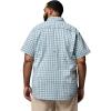 imageColumbia Mens PFG Harbor Peak Short Sleeve ShirtCollegiate Navy Driftnet Plaid