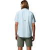 imageColumbia Mens PFG Harbor Peak Short Sleeve ShirtMarine Light Micro Gingham
