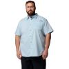 imageColumbia Mens PFG Harbor Peak Short Sleeve ShirtMarine Light Micro Gingham