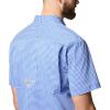 imageColumbia Mens PFG Harbor Peak Short Sleeve ShirtVivid Blue Gingham