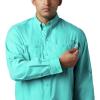 imageColumbia Mens PFG Tamiami II Long Sleeve ShirtBright Aqua