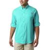 imageColumbia Mens PFG Tamiami II Long Sleeve ShirtBright Aqua