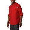 imageColumbia Mens PFG Tamiami II Long Sleeve ShirtRed Spark