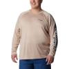 imageColumbia Mens PFG Terminal Tackle PFG Patriot Long Sleeve ShirtAncient FossilCarbon Logo