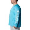 imageColumbia Mens PFG Terminal Tackle PFG Patriot Long Sleeve ShirtAtollWhite Logo