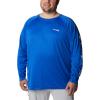imageColumbia Mens PFG Terminal Tackle PFG Patriot Long Sleeve ShirtBlue MacawWhite Logo