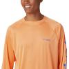 imageColumbia Mens PFG Terminal Tackle PFG Patriot Long Sleeve ShirtBright NectarVivid Blue Logo