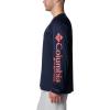 imageColumbia Mens PFG Terminal Tackle PFG Patriot Long Sleeve ShirtCollegiate NavySunset Red Logo